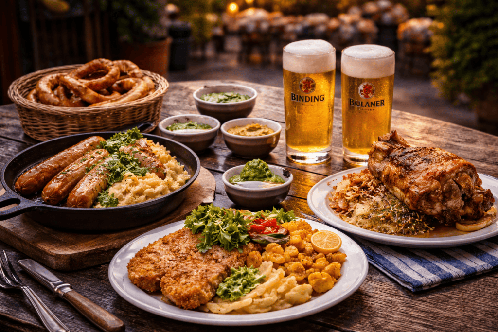 Frankfurter Spezialitäten und internationale Restaurants