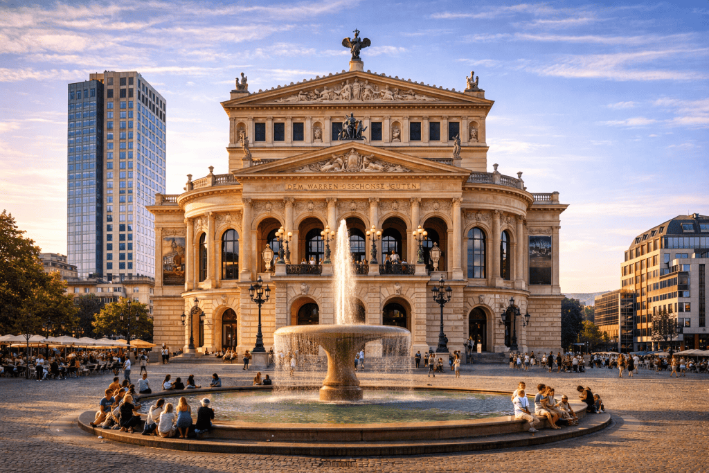 Alte Oper Frankfurt mit Opernplatz und klassischer Architektur