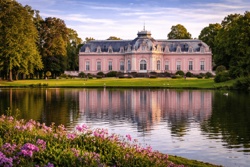 Schloss Benrath Düsseldorf mit Schlossanlage und Park