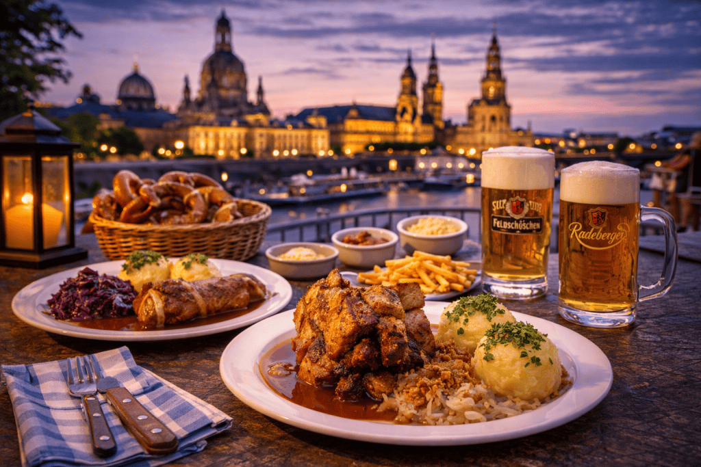 Sächsische Spezialitäten und moderne Restaurants in Dresden