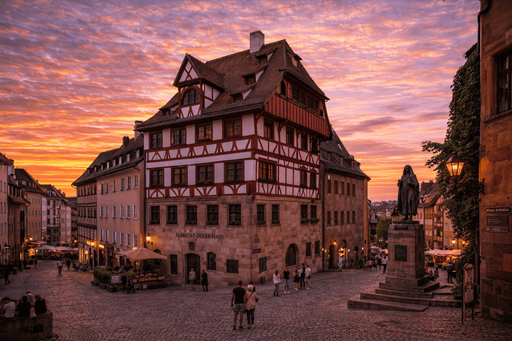 Albrecht-Dürer-Haus Nürnberg mit Fachwerkfassade