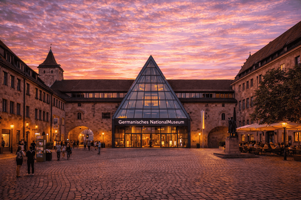 Germanisches Nationalmuseum Nürnberg mit moderner Museumsarchitektur