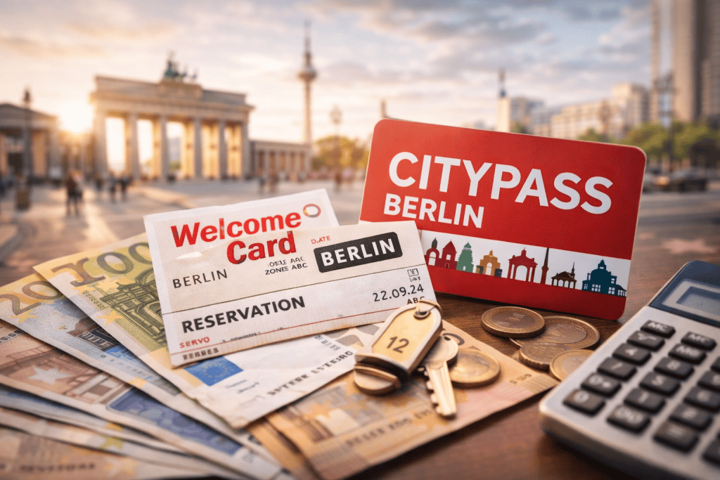 Reisekosten und Tickets in Berlin mit Geld, Fahrkarten und Sehenswürdigkeiten