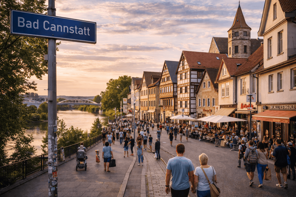 Bad Cannstatt in Stuttgart mit Stadtkern und urbanem Stadtbild