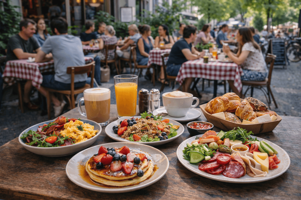 Brunch Café in Berlin mit Frühstücksgerichten