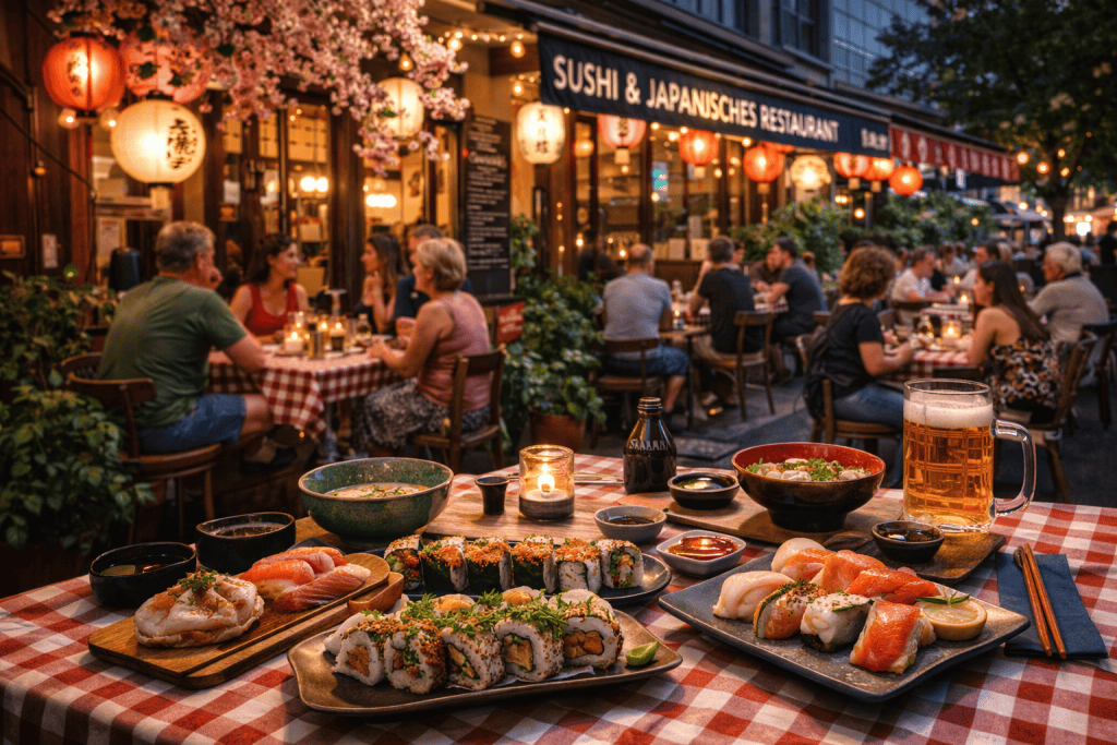 Japanisches Restaurant in Berlin mit Sushi und modernem Interieur
