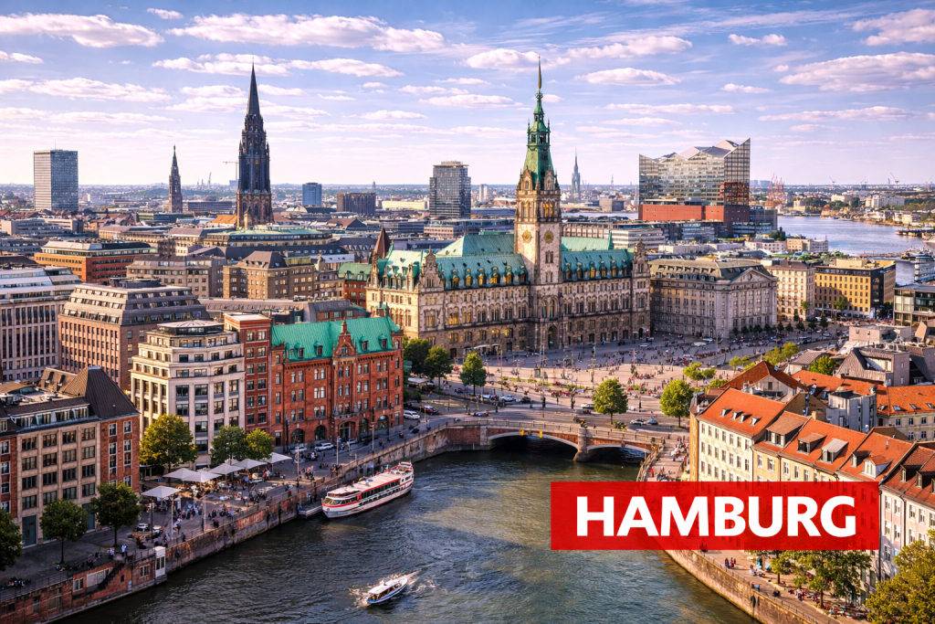 Aussicht auf Hamburg