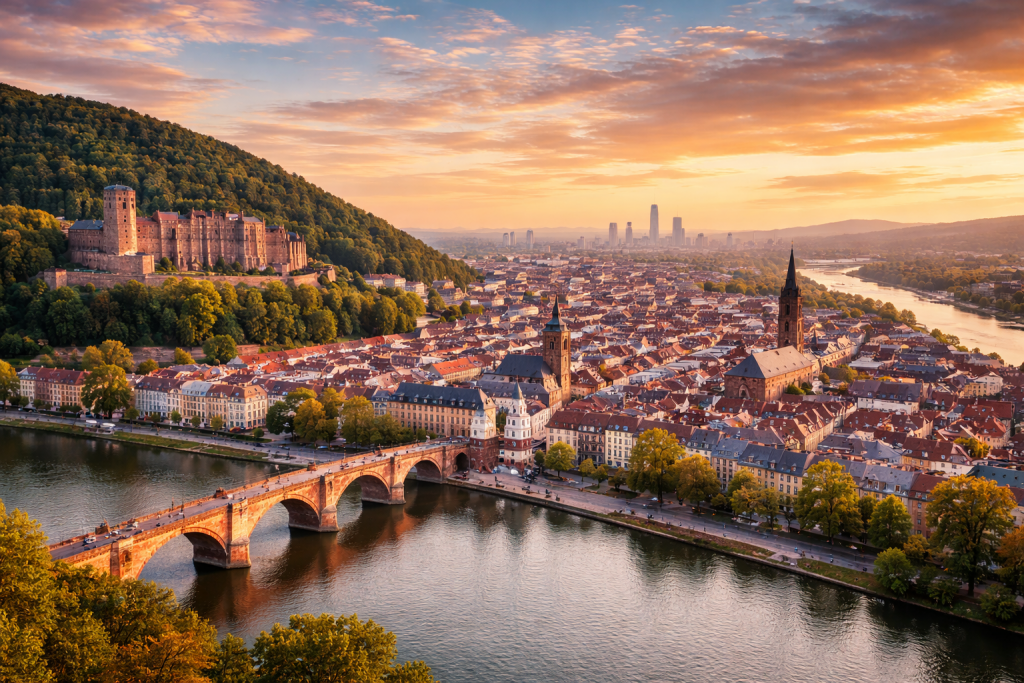 Städtereisen in Deutschland mit Sehenswürdigkeiten und Stadtpanorama
