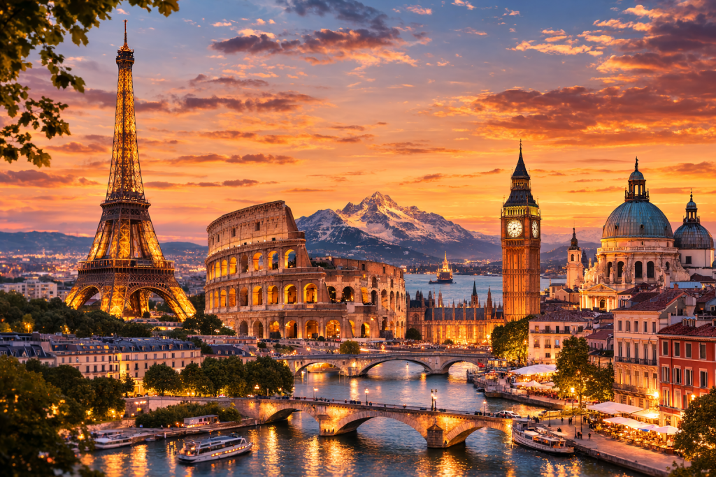 Europäische Städte und Architektur als Inspiration für Städtereisen in Europa