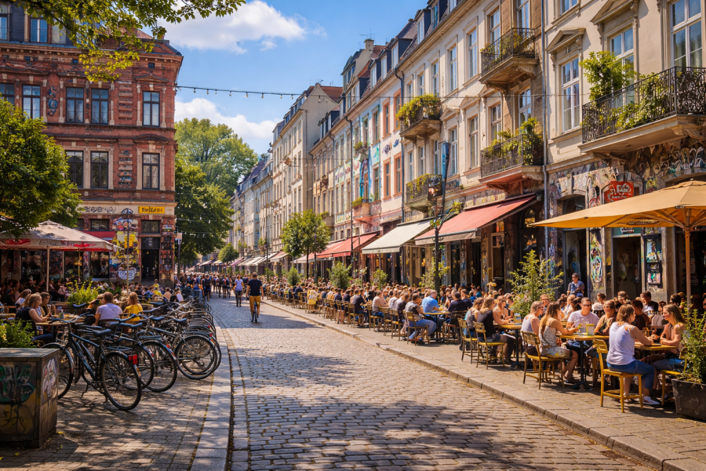 Kleine Gasse in der Sternschanze Hamburg