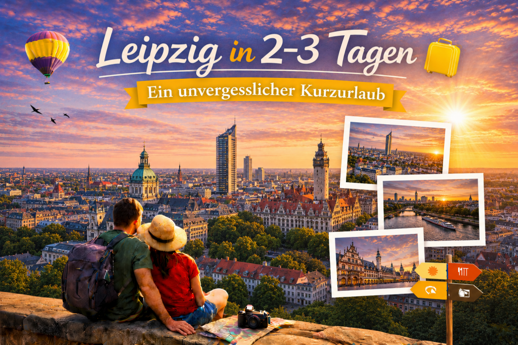 Skyline von Leipzig erblicken